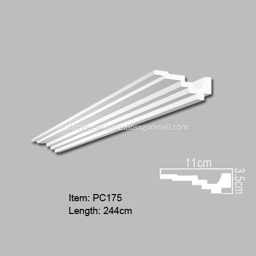 PU Foam Crown Moulding for Indirect Lighting