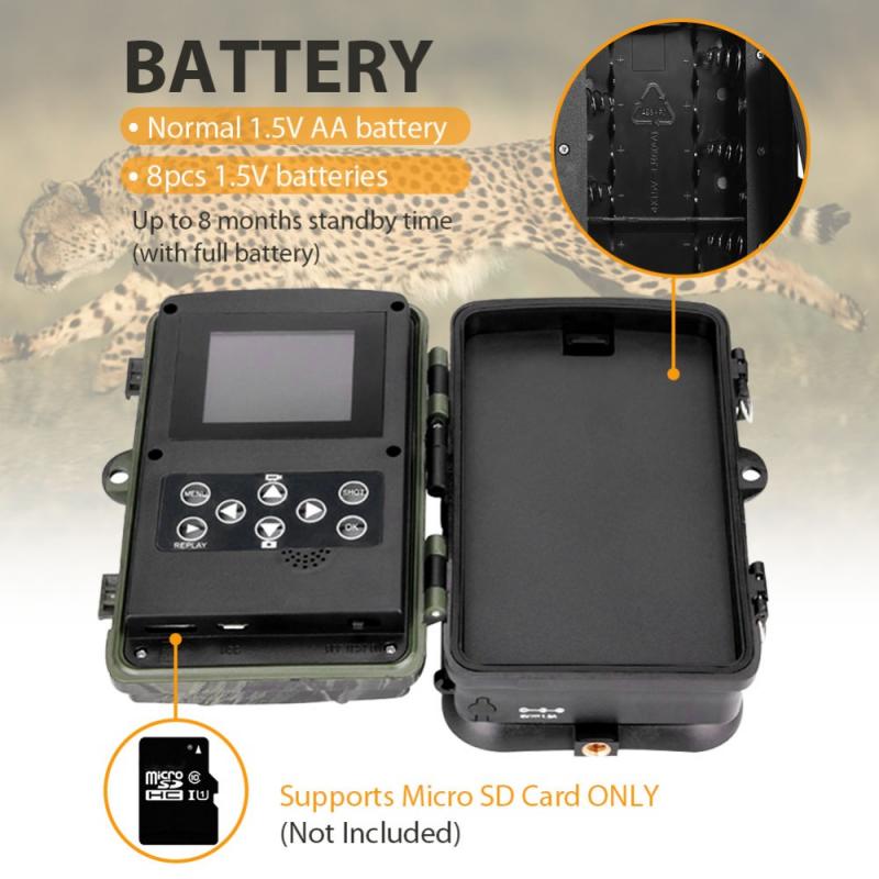 HC801M 16MP 2G MMS GPRS Scouting Infrared Traps Trail Hunting Camera SMS/MMS/SMTP IP65 Photo Traps 0.3s Trigger Time Camera