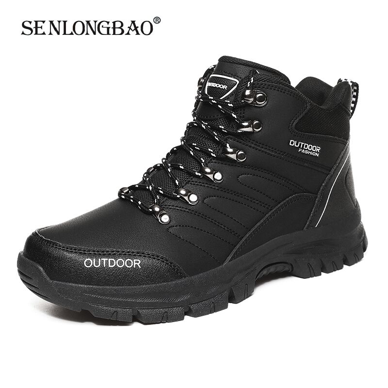 2020 New Spring Autumn Waterproof Ankle Boots Breathable Motorcycle Boots Men's Sneakers Fashion Outdoor Hiking Boots Men Boots