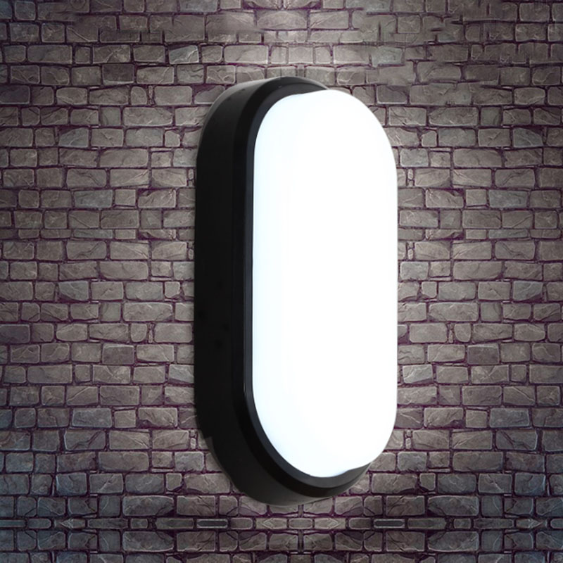 15W 20W Modern LED Moistureproof Wall Lamp Bathroom Porch Ceiling Sconce Lamp Indoor Outdoor Surface Mounted Oval Wall Lighting