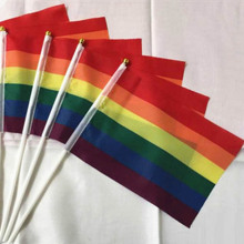 2019 Colorful Rainbow Flag List Lightweight Polyester Peace Flags Lesbian Gay Parade Banners Home Decoration Accessories
