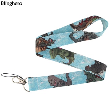 Blinghero Horror Dinosaur Lanyard for Keys Cool Phone Strap Lanyard Animal Print ID Badge Holder Gifts for Family Friends BH0411