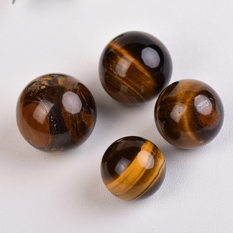 1PC Natural Tiger Eye Stones Ball Polished Ore Mineral Banded Healing Heathy Raw Gemstone Specimen Home Decor Collection Gifts