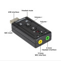 10pcs/lot External USB Sound Card USB2.0 Virtual 7.1 Channel Stereo 3.5mm Headphone Audio Adapter Micphone Sound Card