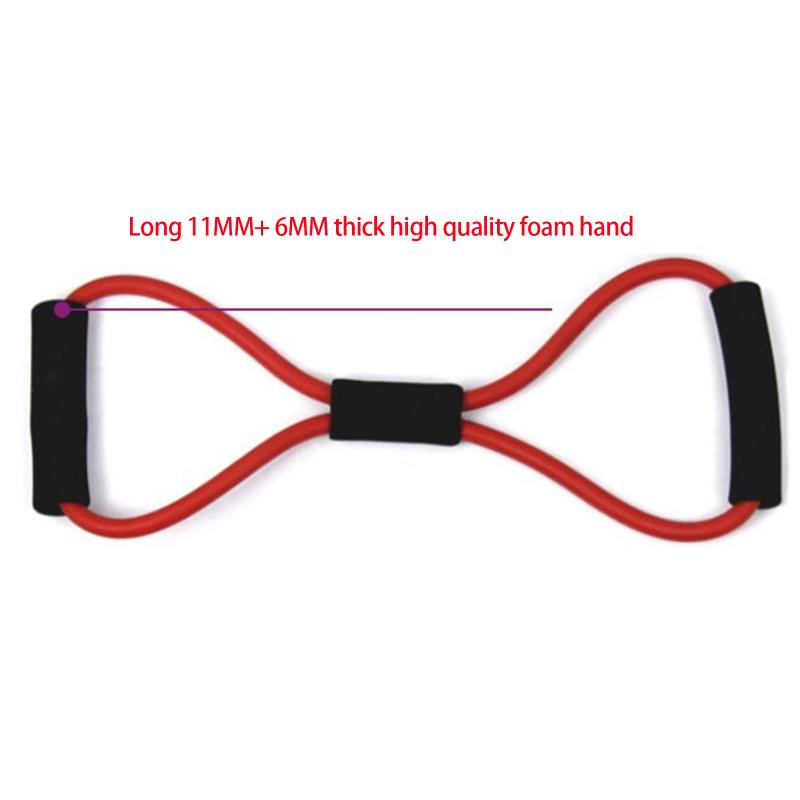 Home Sport Fitness Yoga 8 Shape Pull Rope Tube Resistance Training Bands Tube Outdoor Equipment Tool Gym Exercise Rally TSLM1