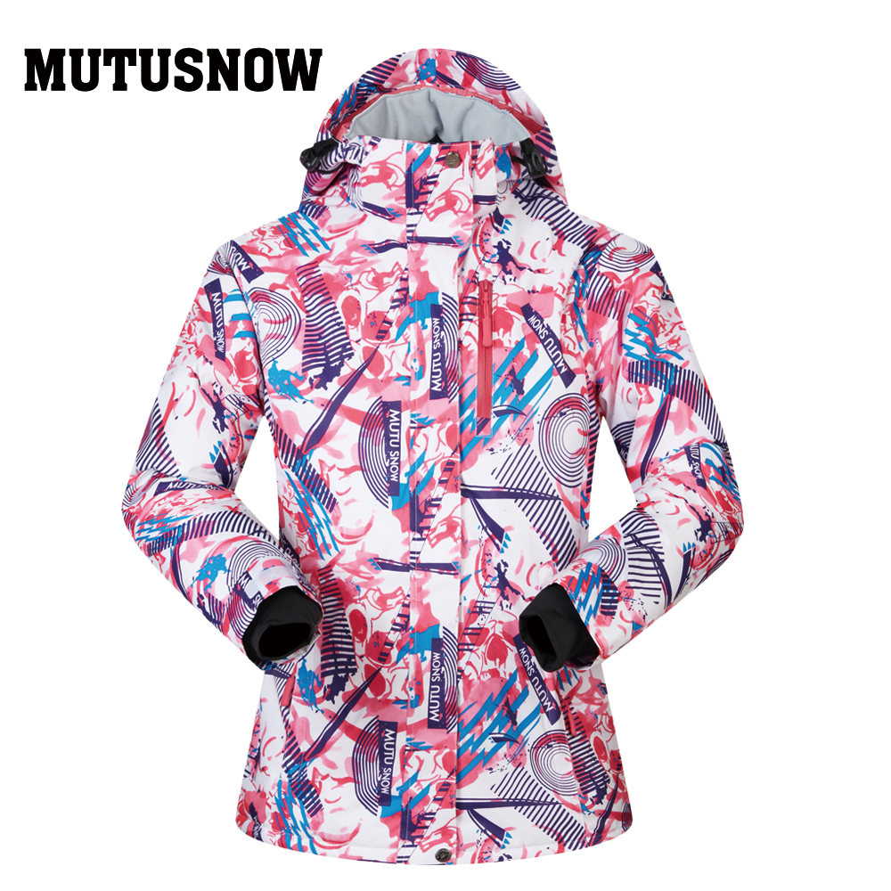 Ski Jacket Women Windproof Waterproof Breathable Warm Clothes Women Snow Coat Wear -30 Degree Winter Skiing Snowboarding Jacket