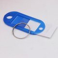 30 Pcs/Set Colorful Plastic Key Fobs Language ID Tags Labels Key Rings Name Tags With Split Ring For Baggage Key Chains Key Ring