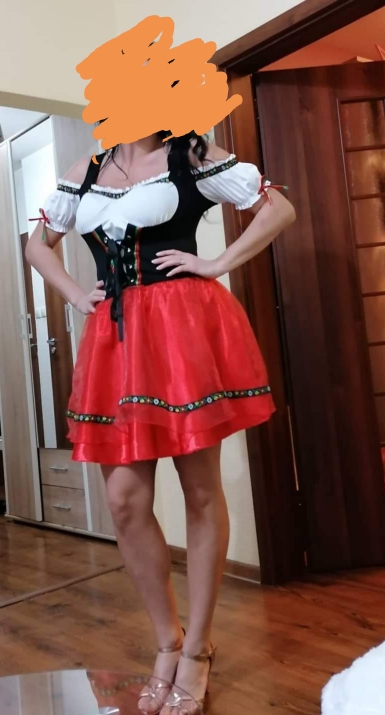 Adult Women German Bavaria Oktoberfest Costume Sexy Beer Girl Dirndl Bar Wench Maid Outfit Fantasia Party Uniform