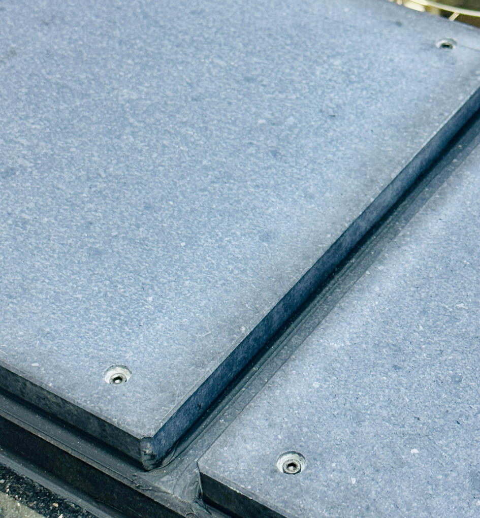 Dark gray marble