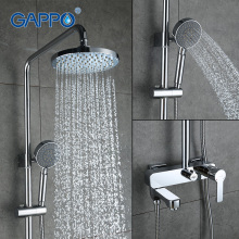 GAPPO Sanitary Ware Suite faucets set Bath Shower tap waterfall rain shower head bathroom shower set GA2402