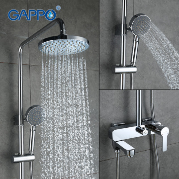 GAPPO Sanitary Ware Suite faucets set Bath Shower tap waterfall rain shower head bathroom shower set GA2402