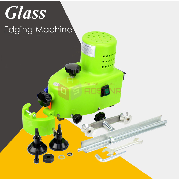 Small Portable Glass Edge Grinding Machine Glass Straight Edge, Round Edge, Hypotenuse Tile Edging Machine 110V/220V