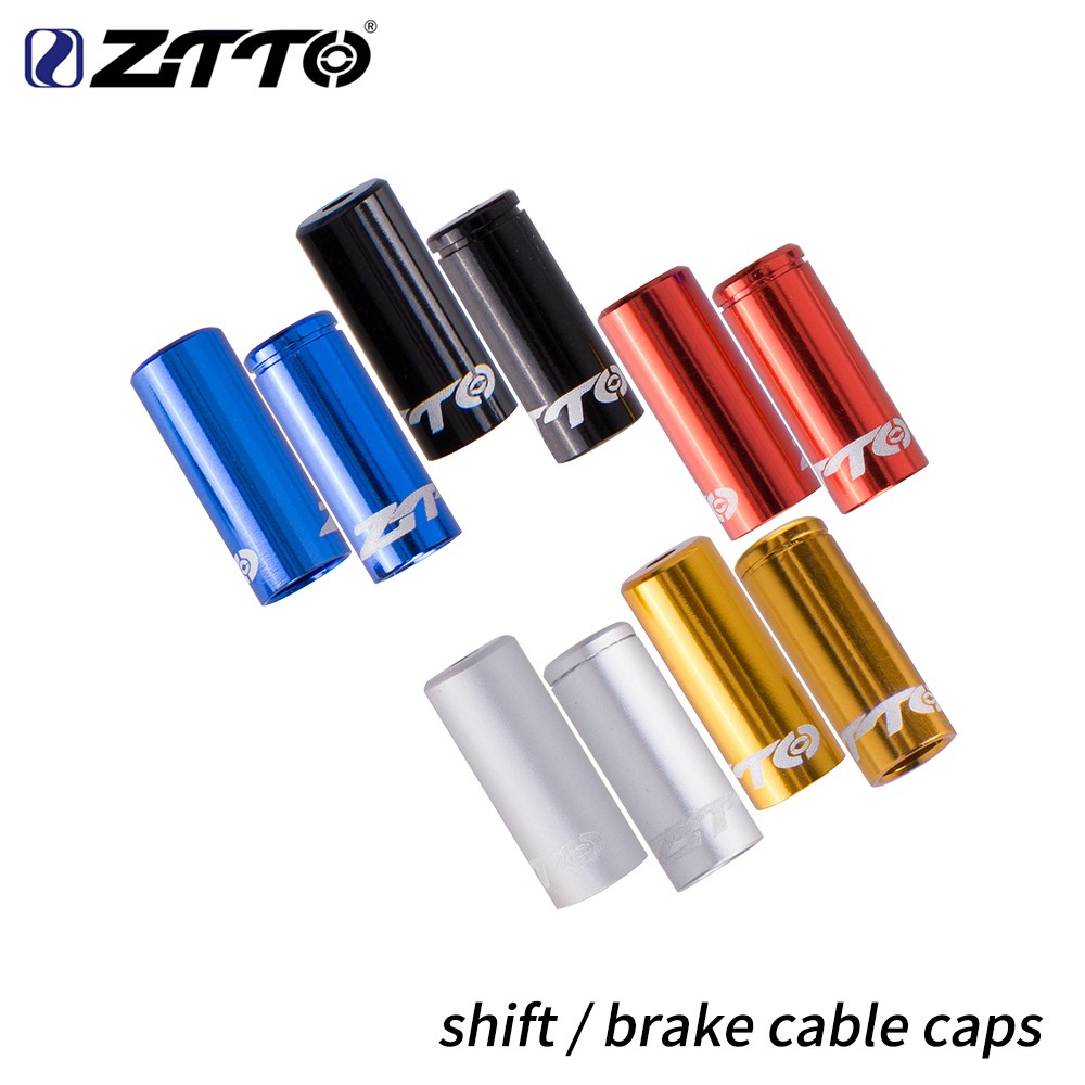 ZTTO Aluminum Alloy Cycling Bike Brake Cable Tips Crimps Bicycles Derailleur Shift Cable End Caps CoreInner Bicycle parts