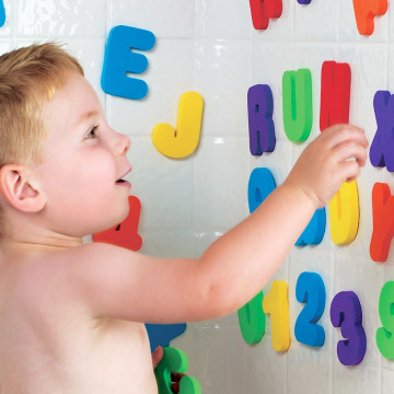 36Pcs A-Z Letters And 0-9 Numbers Baby Kids Children Foam Floating Bath Tub Stickers Toddler Child Toys Wall Stickers #30