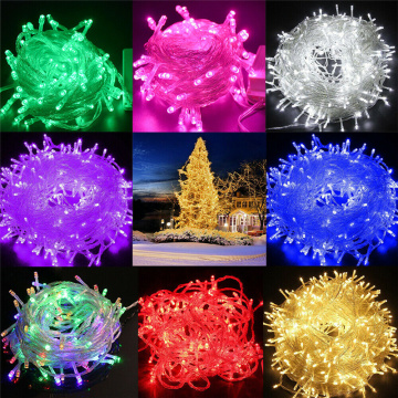 10M 20M 30M 50M 100M LED string Fairy lights holiday Wedding Christmas decoration Waterproof led garland AC 220V EU Plug