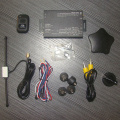 Wireless tire pressure monitorring system with external sensor with video output on GPS DVD for driving safety