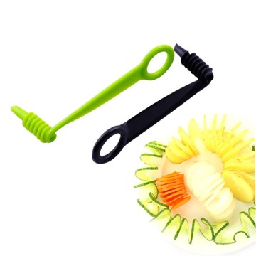 1pcs Potato Tower Spiral Manual Spiral Screw Slicer Plastic Carrot Cucumber Vegetables Spiral Knife Kitchen Tools