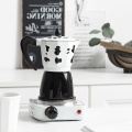 Aluminum Thick Coffee Pot Classic Octagonal Print Italian Moka Pots Cold Brew Coffee Maker Filter Kettle Tea Flask Kitchen Tool