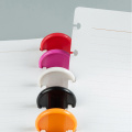 100PCS Color Mushroom Notebook Binding Buckle Loose-Leaf Plastic Binding Ring 35MM Mushroom Buckle Disc Notebook