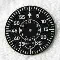 38.9mm Watch Dial Green Luminous Watch Face Wristwatch Plate Tool Parts For ETA 6497 6498 ST36 Watch Repair Replacement