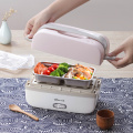 220V Household Multi Rice Cooker Electric Heating Lunch Box Portable Cooking Heating Pot Stainless Steel Inner For Travel