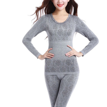 Winter Women Long Johns Thermal Underwear Suit Thick Modal Underwear Female Clothing