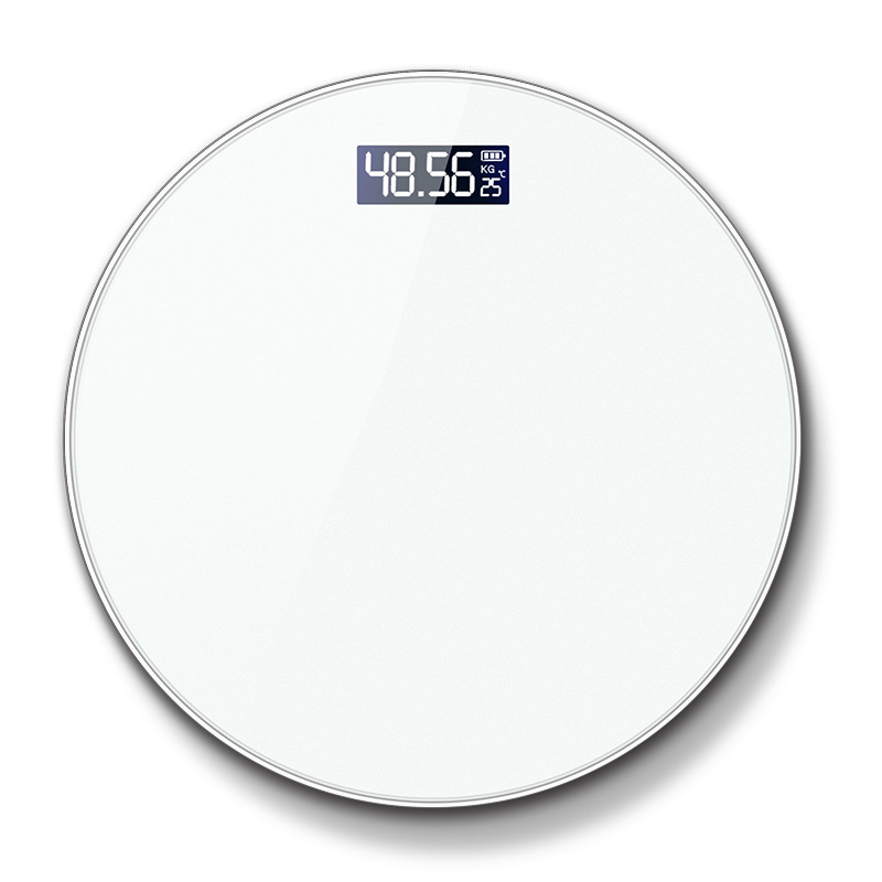 Round Body Index Electronic Smart Weighing Scales Bathroom Body Scale Digital Human Weight White Mi Scales Floor Lcd Display