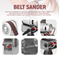 DIY Professional Grinder Mini Portable Electric Belt Sander DIY Polishing Grinding Machine Cutter Edges Sharpener with Foot Pads