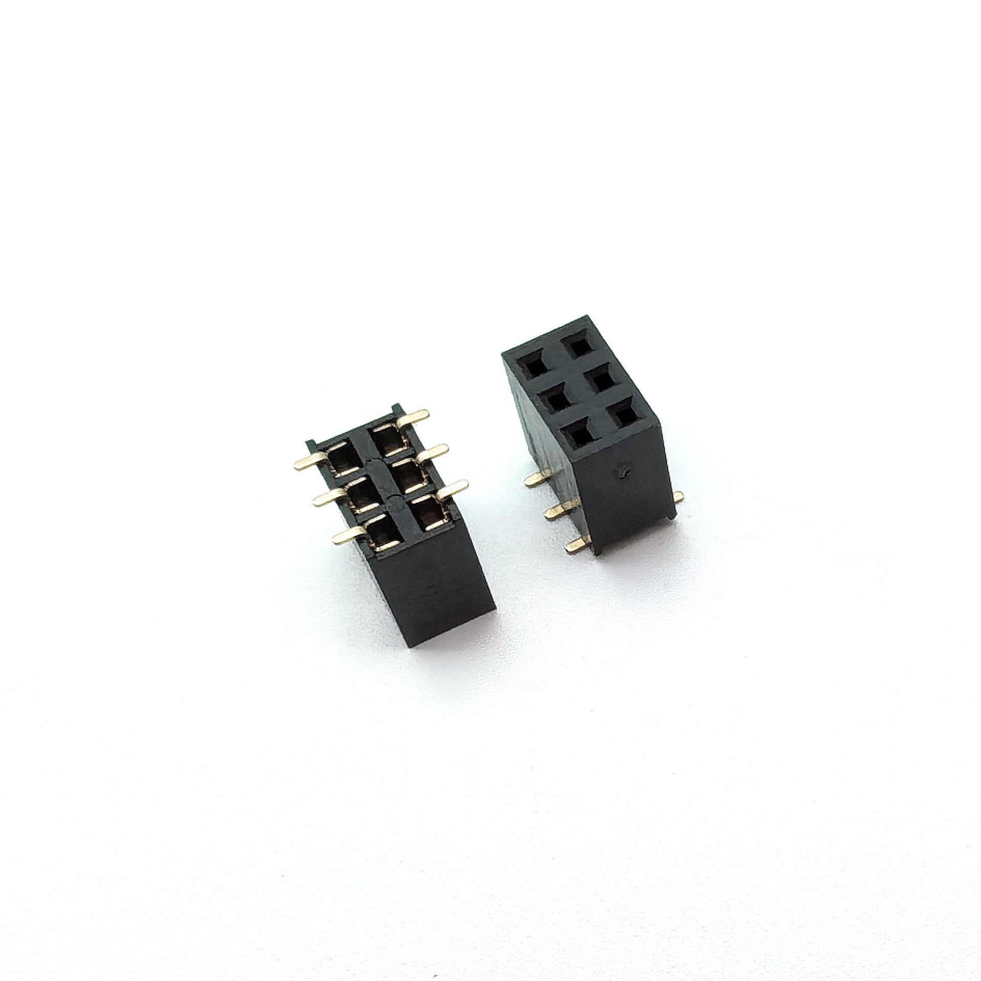 2.54mm Pitch Female Header Connector Dual Row SMT H8.5mm 2*3P