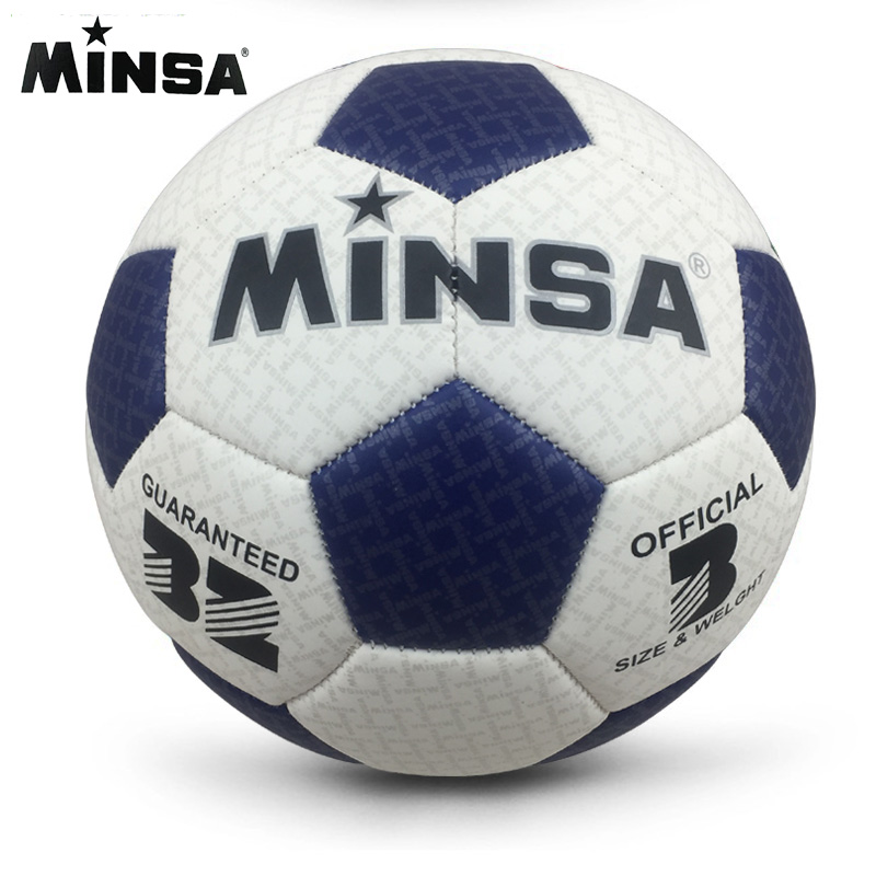 2019 New Brand MINSA High Quality A++ Standard Soccer Ball PU Soccer Ball Training Balls Football Official Size 3 ball