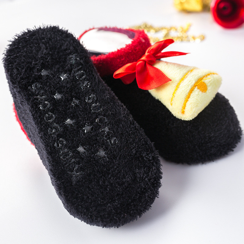 Lawadka Baby Socks Christmas Anti Slip Short Socks for Baby Newborn Winter Warm Infant Cartoon Girls Boys Socks for Babies