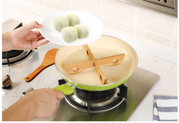 Brand New Bamboo Heat Resistant Pan Mats Holder Removable Kitchen Cooking Bowl Cup Coaster Cooking Tools Set