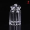 Dollhouse Miniature Glass Candy Jar Simulation Candy Bottle Model Toy 1/12 Scale Pretend toy for home Kitchen Decora