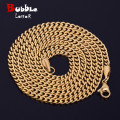 Men's Hip Hop Maiami Cuban Chain 3mm 20" 24" 30" Gold Color Stainless steel Link Necklace Hip hop Jewelry For Women