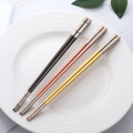 5Pairs Sushi Japanese Acciaio Chopsticks Set 304 Stainless Steel Black Chinese Laser Chop Sticks Tableware Kitchen Tools 21cm