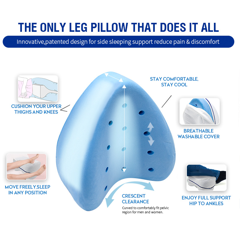 Memory Cotton Leg Pillow For Side Sleeper Sciatica Relief Sleeping Orthopedic Or pillowcase Pregnancy Body Memory Foam Pillow