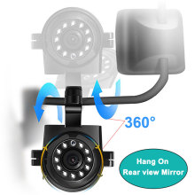 1080P AHD Vehicle Side View Camera 12V IR Night Vision Left Right CCTV Camera Hang On Rear Mirror for Bus Truck IP68 Waterproof