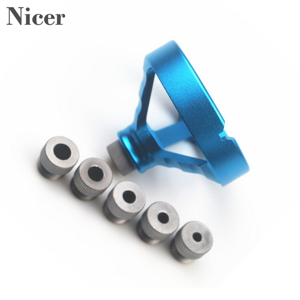 5/6/7/8/9/10MM Drill Bushing 90 Degree Drill 3-In-One Guide Drill Bit Hole Puncher Locator Jig Hinged Hole Opener Woodworking