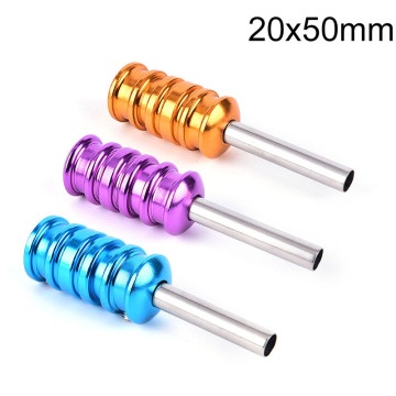 Tattoo Machine Colorful Aluminum Alloy Handle Grip Tube Tip With Back Stem