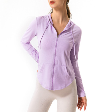 Summer Ladies Long Sleeve Sun Protection Jackets Workout