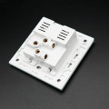 Universal Standard 2.1A USB Wall Socket Home Wall Charger 2 Ports USB Outlet Power Charger For Phone White/Black/Gold