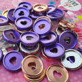 50PCS Mushroom Hole Button Disc Loose-leaf Flip Notebook Binding Buckle Office Plastic 24MM Binder Rings Discs