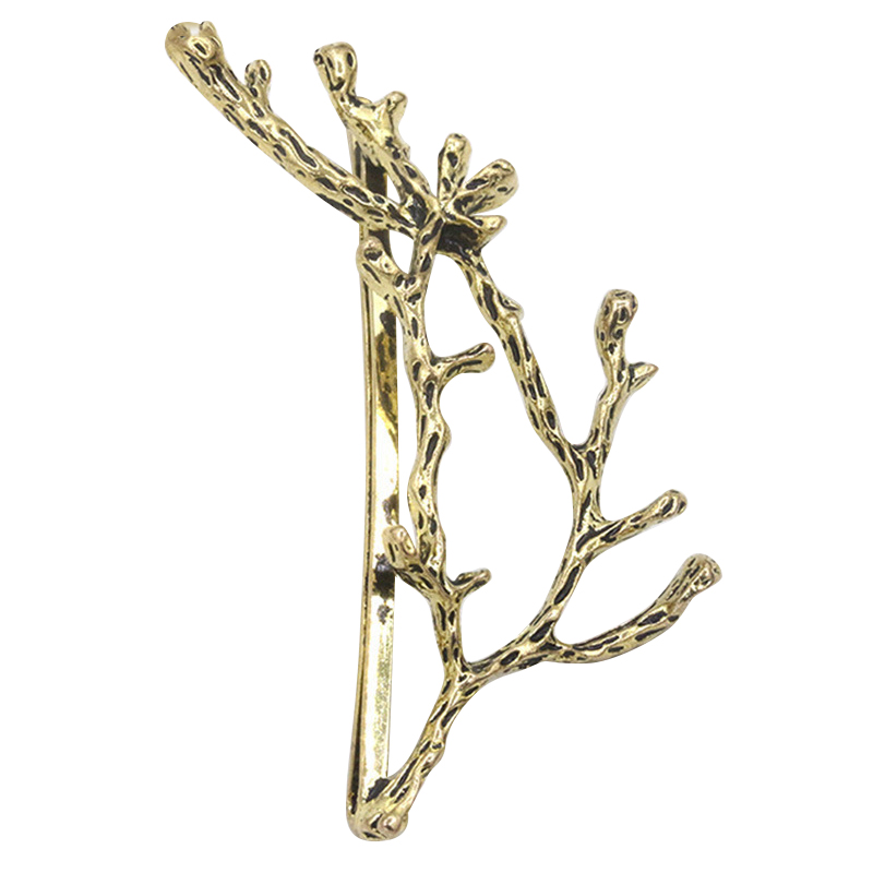 1/2 PCS Fashion Girls Hair Clips Metal Leaves Gold/Silver Hair Clips Antler Branch Bobby Pins Women Hair Styling Tool Hairpins