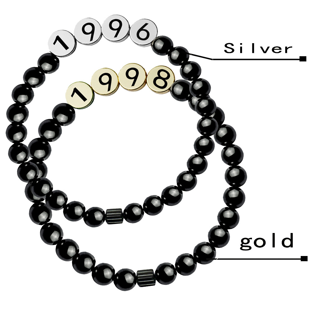 Date Birthday Bracelet Personalized Bracelet Marking Custom Jewelry Accessories Men and Women Friends Birthday Gifts
