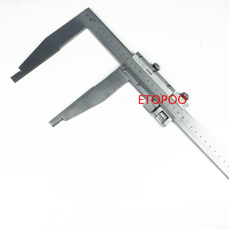 High Precision 0-300mm 0.02mm Heavy Duty Steel Vernier Caliper jaw long 150mm metal slider caliper Measuring & Gauging Tools