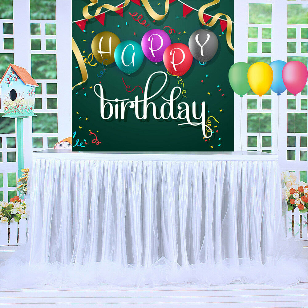Wedding Tulle Tutu Table Skirt Party Birthday Baby Shower Decor
