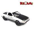 KIDAMI 1:28 Alloy Diecast Toy Cars Pull Back Initial D AE86 Car Model автомобильные тов Sound Light Vehicles Gift For Kids Boys