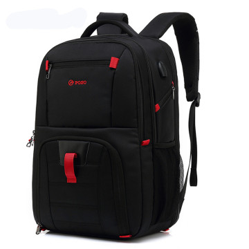 POSO Brand 17.3Inch Laptop Backpack Portable Anti-theft Nylon Waterproof Student Backpack Fashion Business Travel Backpack