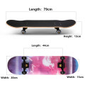 Skateboarders 79cm/31" Beginner Adult Kids Maple Complete Skate board Cool Double Rocker Skateboard High Speed Drift Skateboard