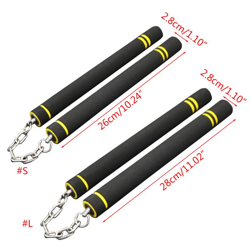 Children Adult Sponge Nunchaku Beginners Practice Martial Arts Foam Stick H58D